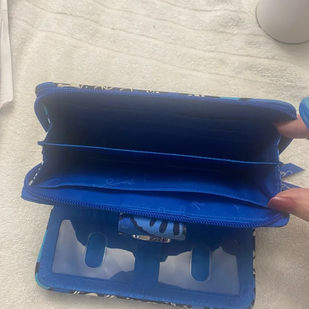 Vera Bradley Blue Floral Phone Wallet